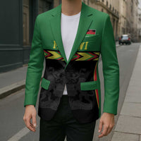 Malawi Cricket Custom Blazer Malawi Chevron Pattern - Wonder Print Shop