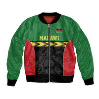Malawi Cricket Custom Bomber Jacket Malawi Chevron Pattern - Wonder Print Shop