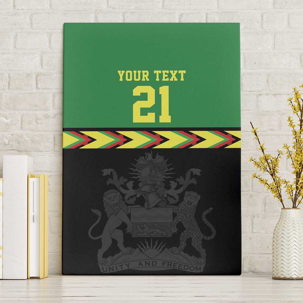 Malawi Cricket Custom Canvas Wall Art Malawi Chevron Pattern - Wonder Print Shop