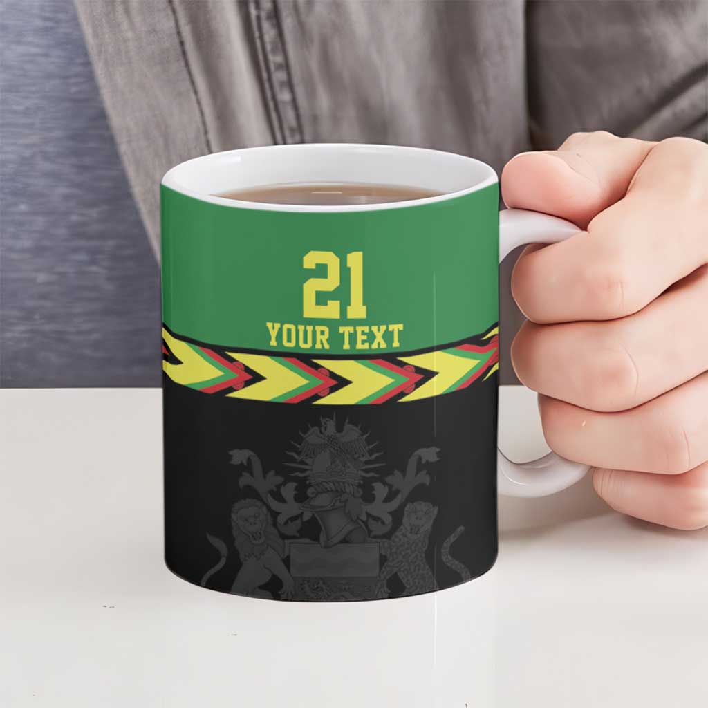 Malawi Cricket Custom Ceramic Mug Malawi Chevron Pattern - Wonder Print Shop