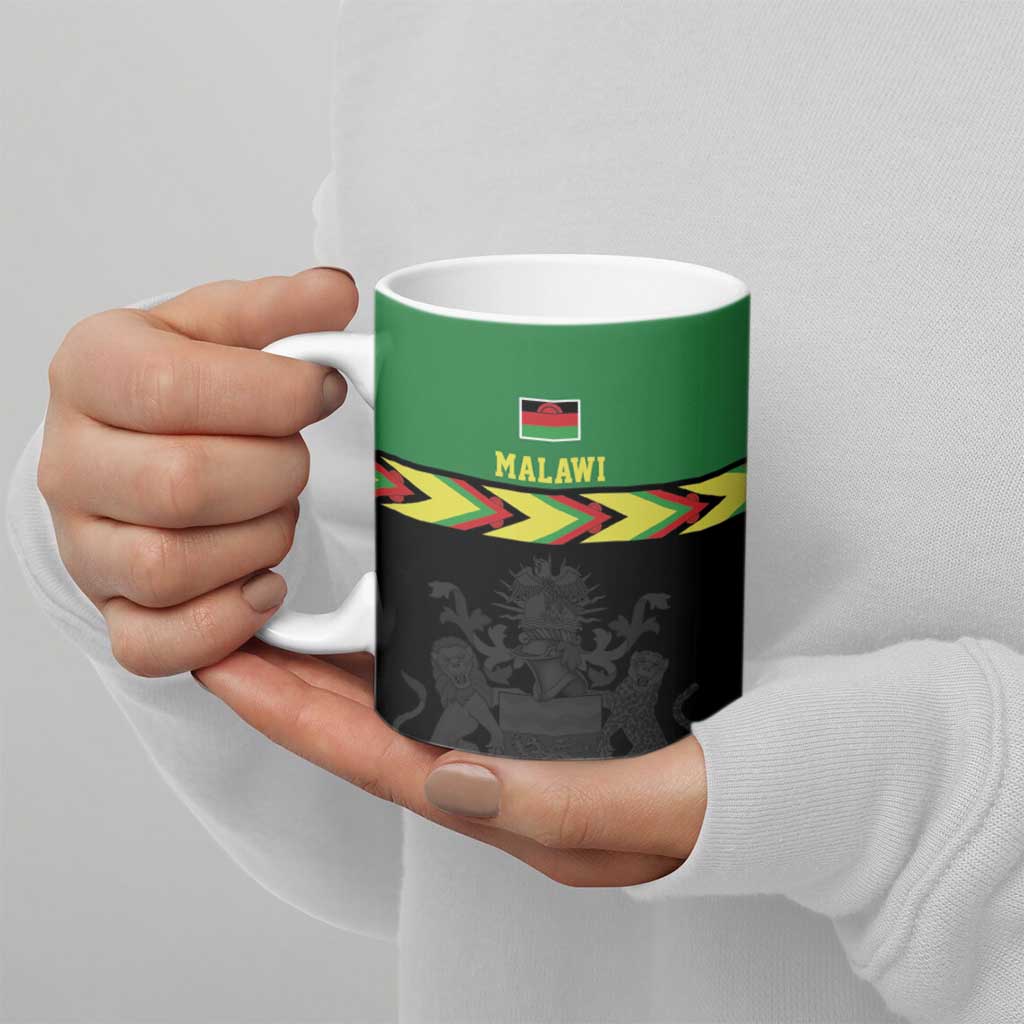 Malawi Cricket Custom Ceramic Mug Malawi Chevron Pattern - Wonder Print Shop