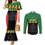 Malawi Cricket Custom Couples Matching Mermaid Dress and Long Sleeve Button Shirt Malawi Chevron Pattern - Wonder Print Shop