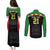 Malawi Cricket Custom Couples Matching Puletasi and Long Sleeve Button Shirt Malawi Chevron Pattern - Wonder Print Shop