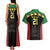Malawi Cricket Custom Couples Matching Tank Maxi Dress and Hawaiian Shirt Malawi Chevron Pattern - Wonder Print Shop