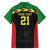 Malawi Cricket Custom Family Matching Off The Shoulder Long Sleeve Dress and Hawaiian Shirt Malawi Chevron Pattern - Wonder Print Shop