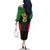 Malawi Cricket Custom Family Matching Off The Shoulder Long Sleeve Dress and Hawaiian Shirt Malawi Chevron Pattern - Wonder Print Shop