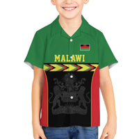 Malawi Cricket Custom Family Matching Off The Shoulder Long Sleeve Dress and Hawaiian Shirt Malawi Chevron Pattern - Wonder Print Shop
