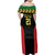 Malawi Cricket Custom Family Matching Off Shoulder Maxi Dress and Hawaiian Shirt Malawi Chevron Pattern - Wonder Print Shop