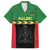 Malawi Cricket Custom Family Matching Off Shoulder Short Dress and Hawaiian Shirt Malawi Chevron Pattern - Wonder Print Shop