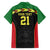 Malawi Cricket Custom Family Matching Short Sleeve Bodycon Dress and Hawaiian Shirt Malawi Chevron Pattern - Wonder Print Shop