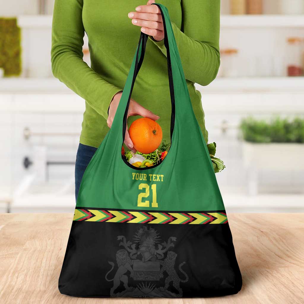 Malawi Cricket Custom Grocery Bag Malawi Chevron Pattern - Wonder Print Shop