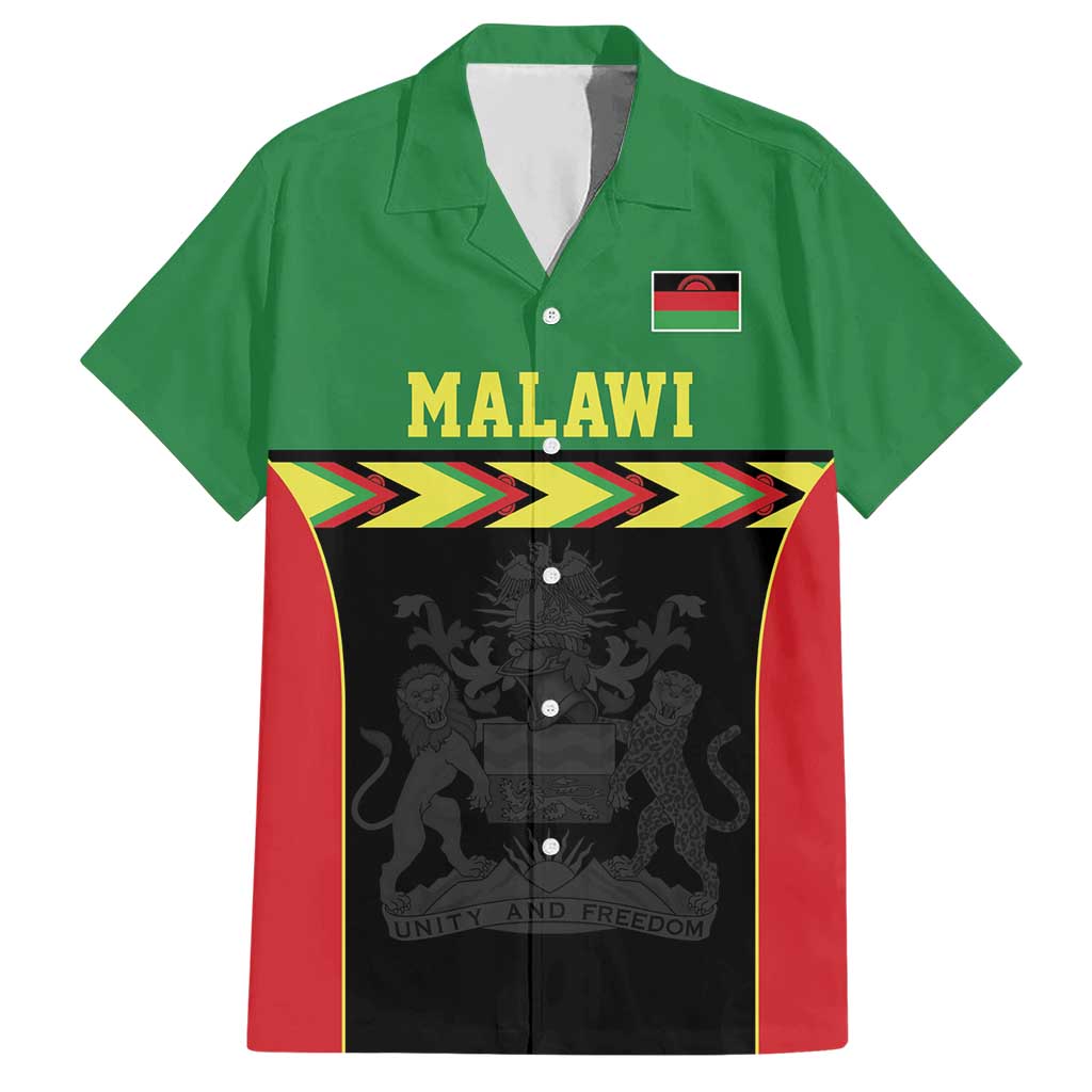 Malawi Cricket Custom Hawaiian Shirt Malawi Chevron Pattern - Wonder Print Shop