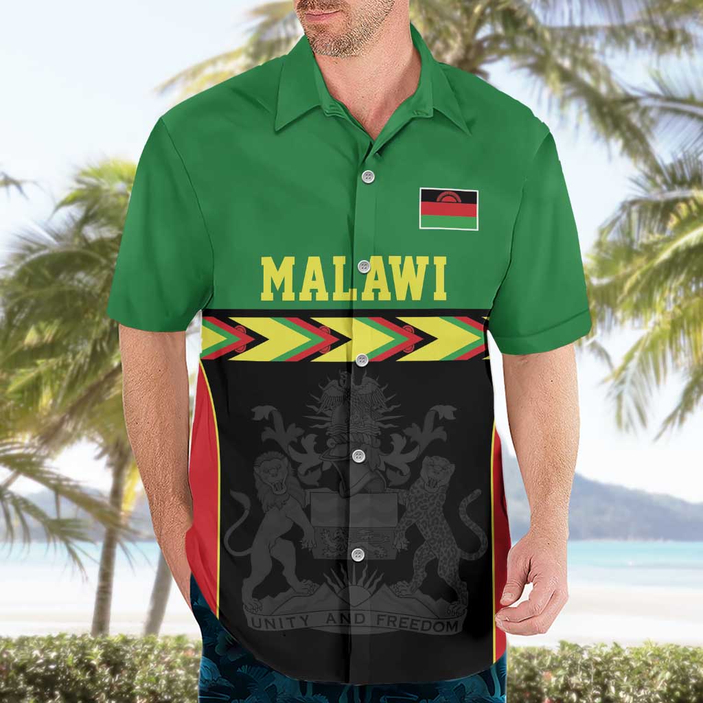 Malawi Cricket Custom Hawaiian Shirt Malawi Chevron Pattern - Wonder Print Shop