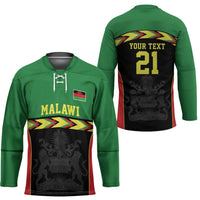 Malawi Cricket Custom Hockey Jersey Malawi Chevron Pattern - Wonder Print Shop