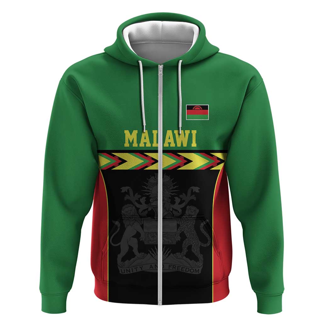 Malawi Cricket Custom Hoodie Malawi Chevron Pattern - Wonder Print Shop