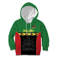 Malawi Cricket Custom Kid Hoodie Malawi Chevron Pattern - Wonder Print Shop
