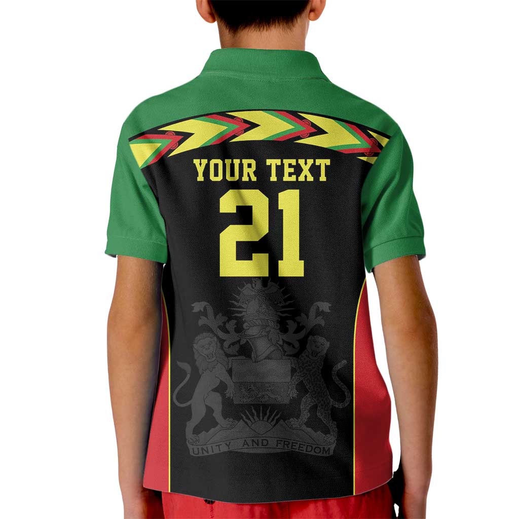 Malawi Cricket Custom Kid Polo Shirt Malawi Chevron Pattern - Wonder Print Shop