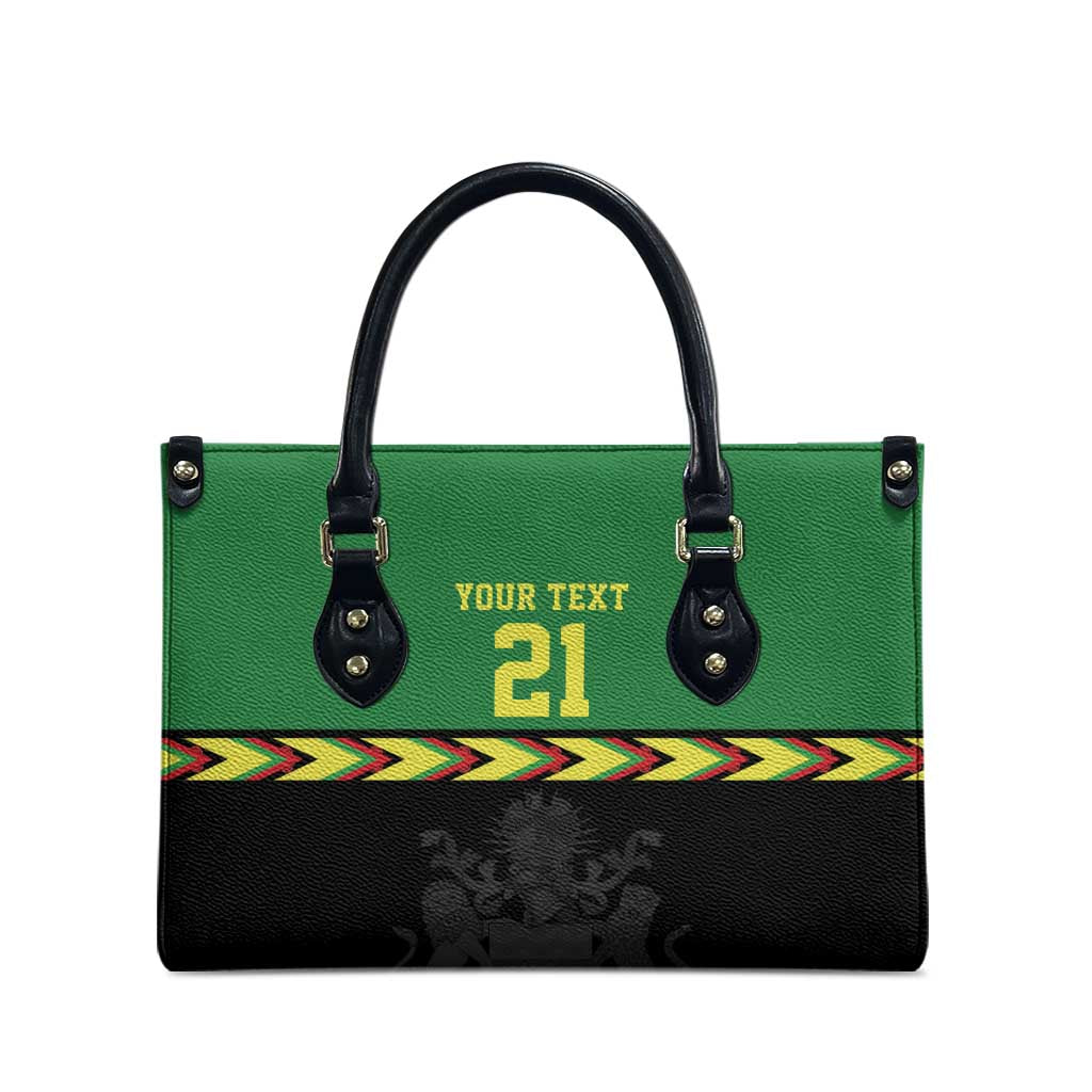 Malawi Cricket Custom Leather Bag Malawi Chevron Pattern - Wonder Print Shop