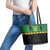 Malawi Cricket Custom Leather Tote Bag Malawi Chevron Pattern - Wonder Print Shop