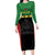 Malawi Cricket Custom Long Sleeve Bodycon Dress Malawi Chevron Pattern - Wonder Print Shop