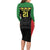 Malawi Cricket Custom Long Sleeve Bodycon Dress Malawi Chevron Pattern - Wonder Print Shop