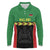 Malawi Cricket Custom Long Sleeve Polo Shirt Malawi Chevron Pattern - Wonder Print Shop