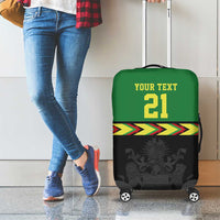 Malawi Cricket Custom Luggage Cover Malawi Chevron Pattern - Wonder Print Shop