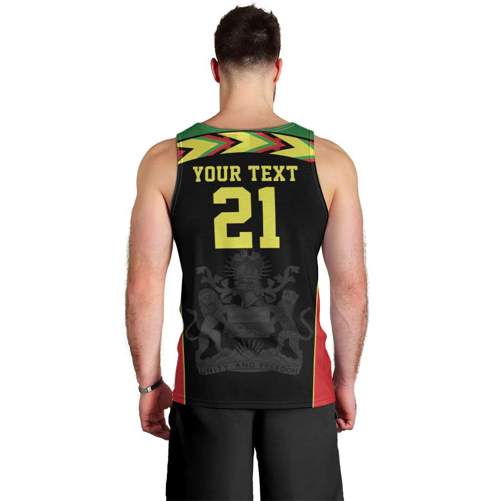 Malawi Cricket Custom Men Tank Top Malawi Chevron Pattern - Wonder Print Shop
