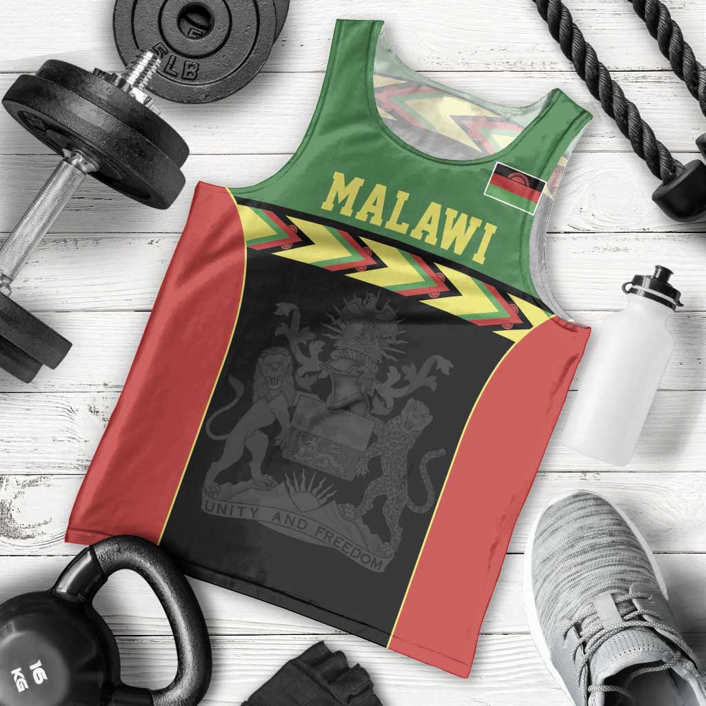Malawi Cricket Custom Men Tank Top Malawi Chevron Pattern - Wonder Print Shop