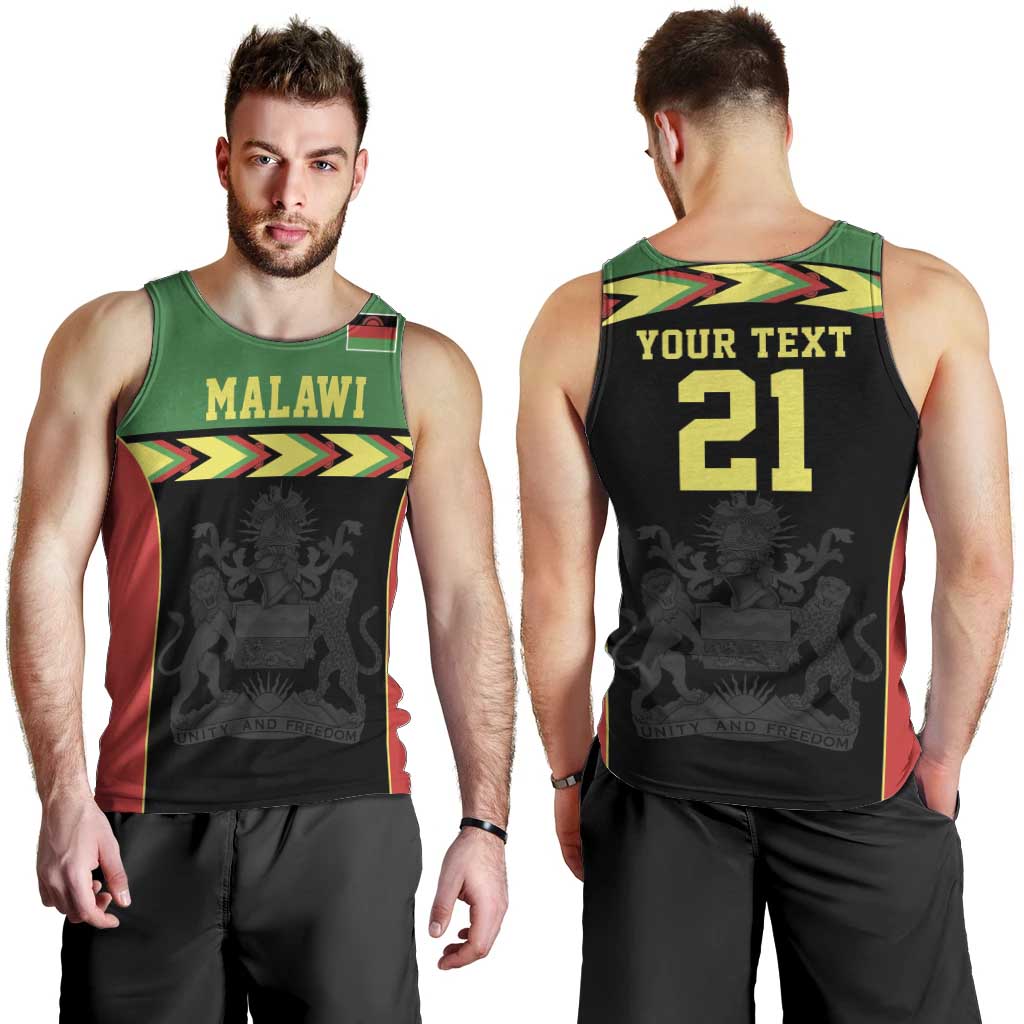 Malawi Cricket Custom Men Tank Top Malawi Chevron Pattern - Wonder Print Shop