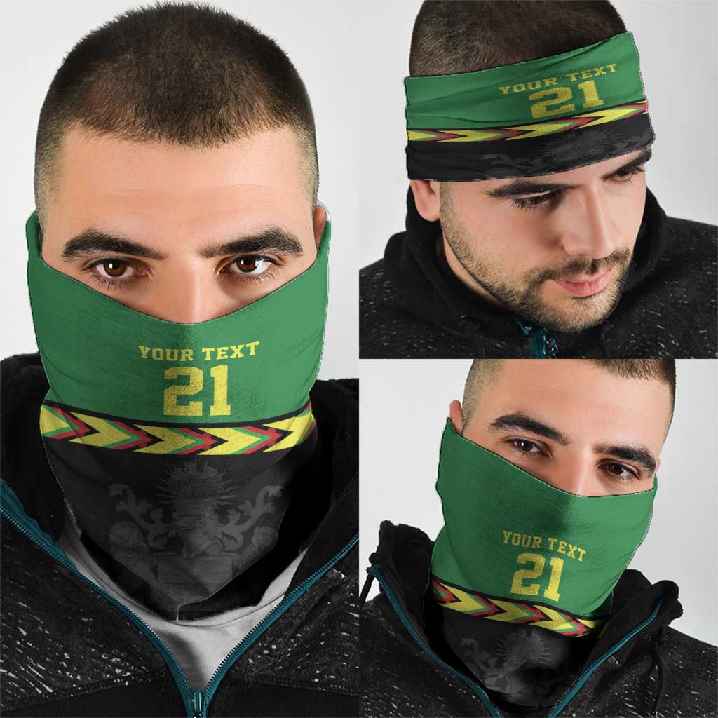 Malawi Cricket Custom Neck Gaiter Malawi Chevron Pattern - Wonder Print Shop