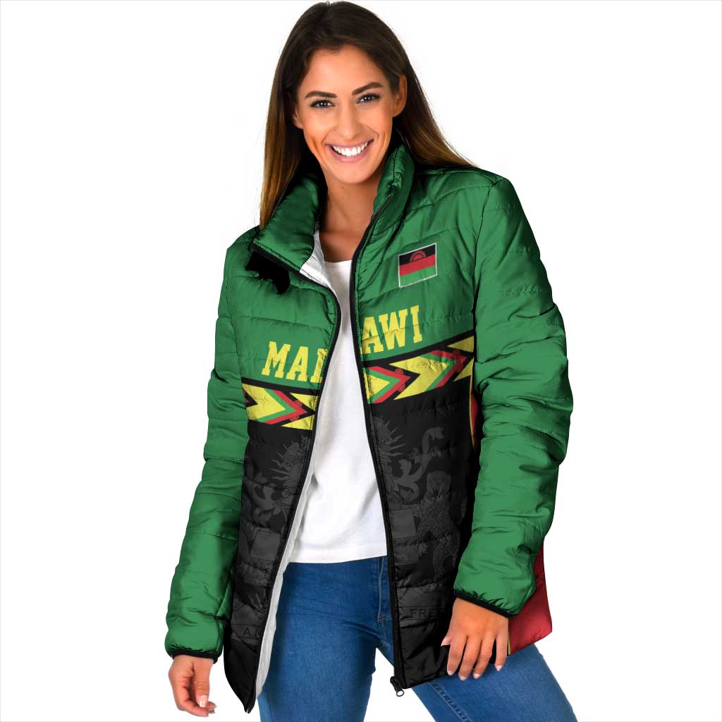 Malawi Cricket Custom Padded Jacket Malawi Chevron Pattern - Wonder Print Shop
