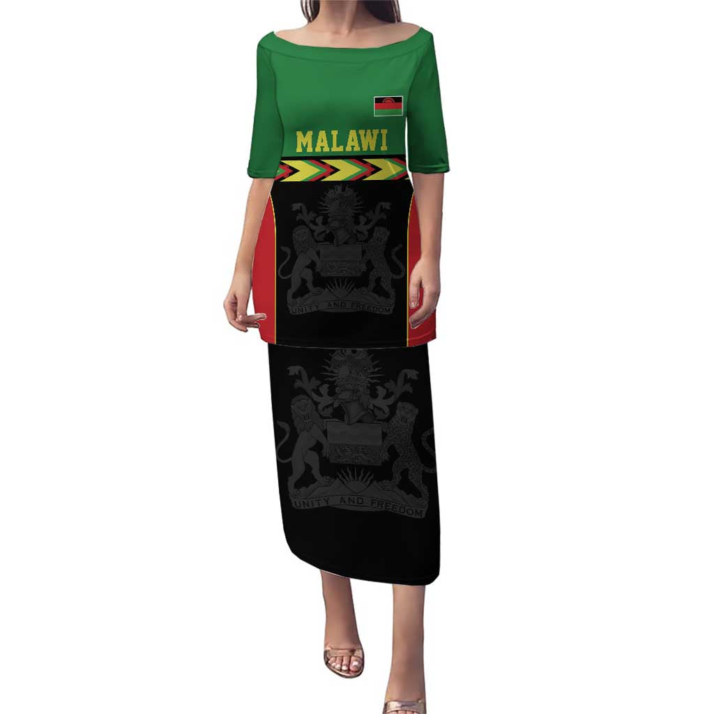Malawi Cricket Custom Puletasi Malawi Chevron Pattern - Wonder Print Shop