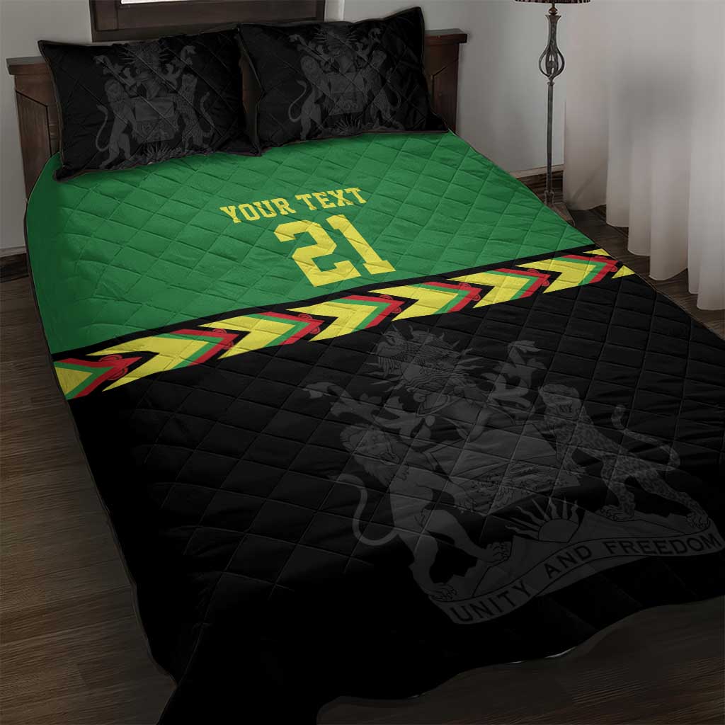 Malawi Cricket Custom Quilt Bed Set Malawi Chevron Pattern - Wonder Print Shop