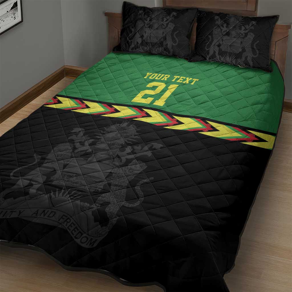 Malawi Cricket Custom Quilt Bed Set Malawi Chevron Pattern - Wonder Print Shop