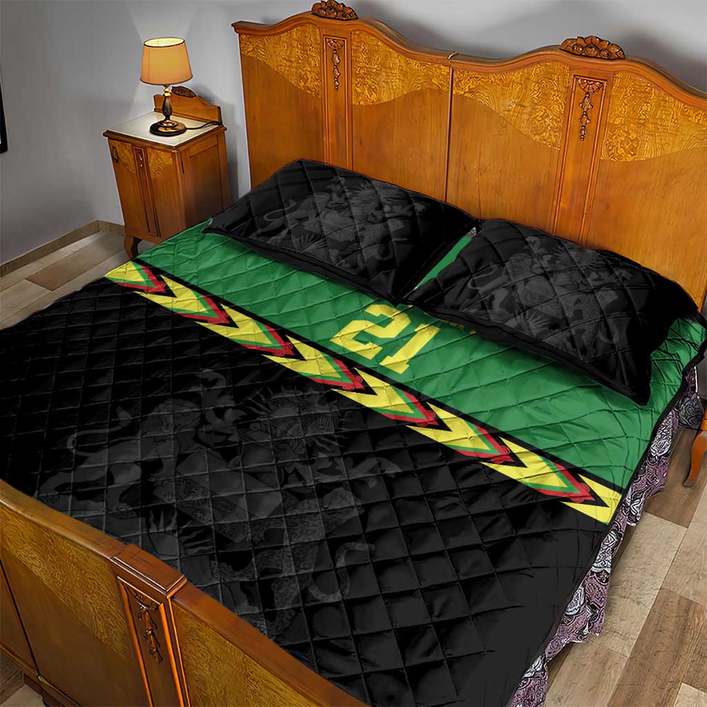 Malawi Cricket Custom Quilt Bed Set Malawi Chevron Pattern - Wonder Print Shop