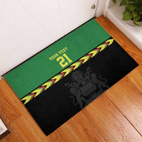 Malawi Cricket Custom Rubber Doormat Malawi Chevron Pattern - Wonder Print Shop