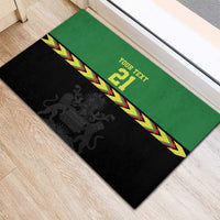 Malawi Cricket Custom Rubber Doormat Malawi Chevron Pattern - Wonder Print Shop