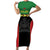 Malawi Cricket Custom Short Sleeve Bodycon Dress Malawi Chevron Pattern - Wonder Print Shop