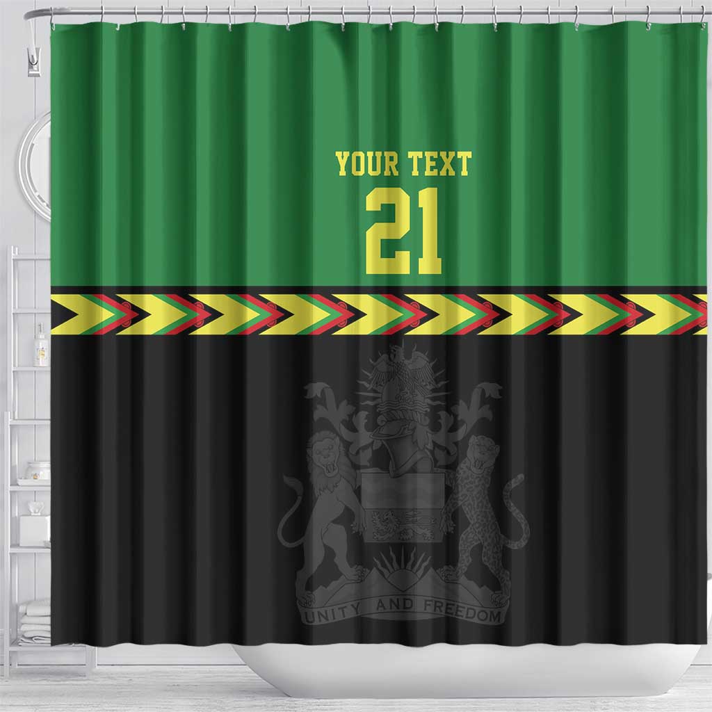 Malawi Cricket Custom Shower Curtain Malawi Chevron Pattern - Wonder Print Shop