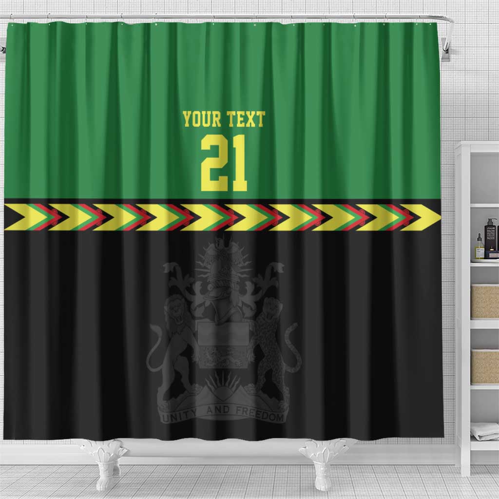 Malawi Cricket Custom Shower Curtain Malawi Chevron Pattern - Wonder Print Shop