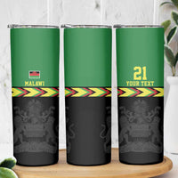 Malawi Cricket Custom Skinny Tumbler Malawi Chevron Pattern - Wonder Print Shop
