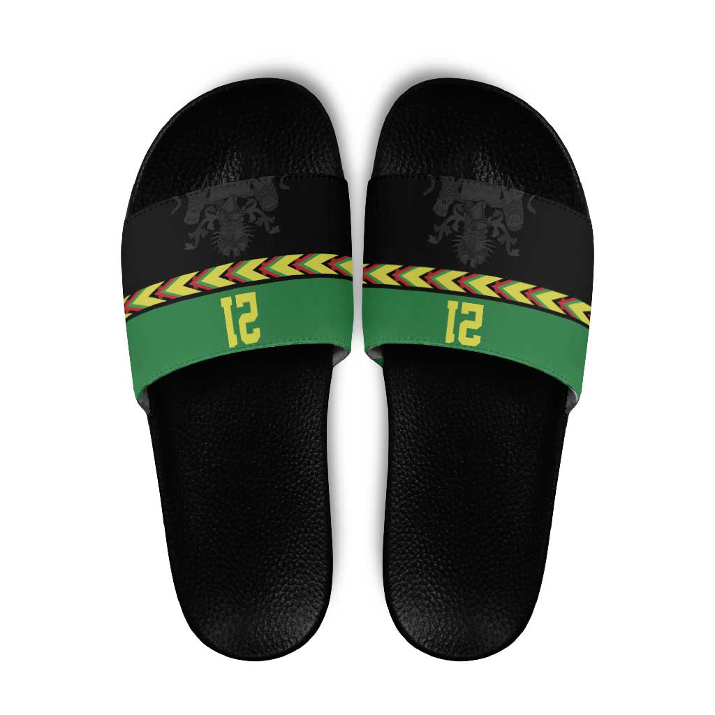 Malawi Cricket Custom Slide Sandals Malawi Chevron Pattern - Wonder Print Shop