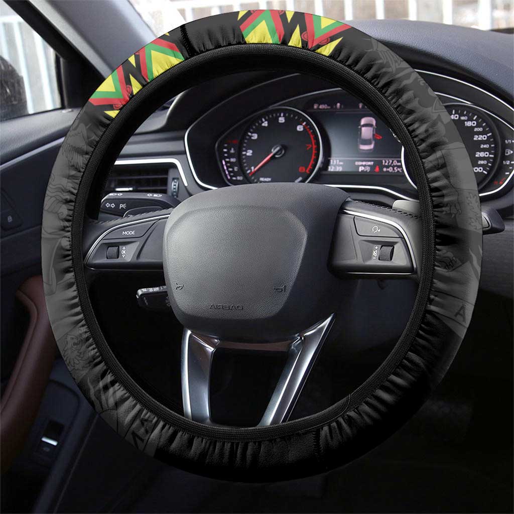 Malawi Cricket Steering Wheel Cover Malawi Chevron Pattern - Wonder Print Shop