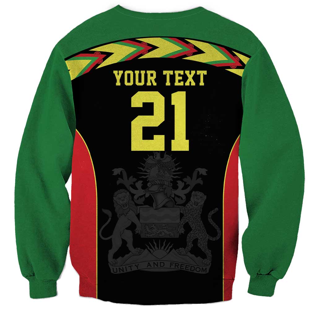 Malawi Cricket Custom Sweatshirt Malawi Chevron Pattern - Wonder Print Shop