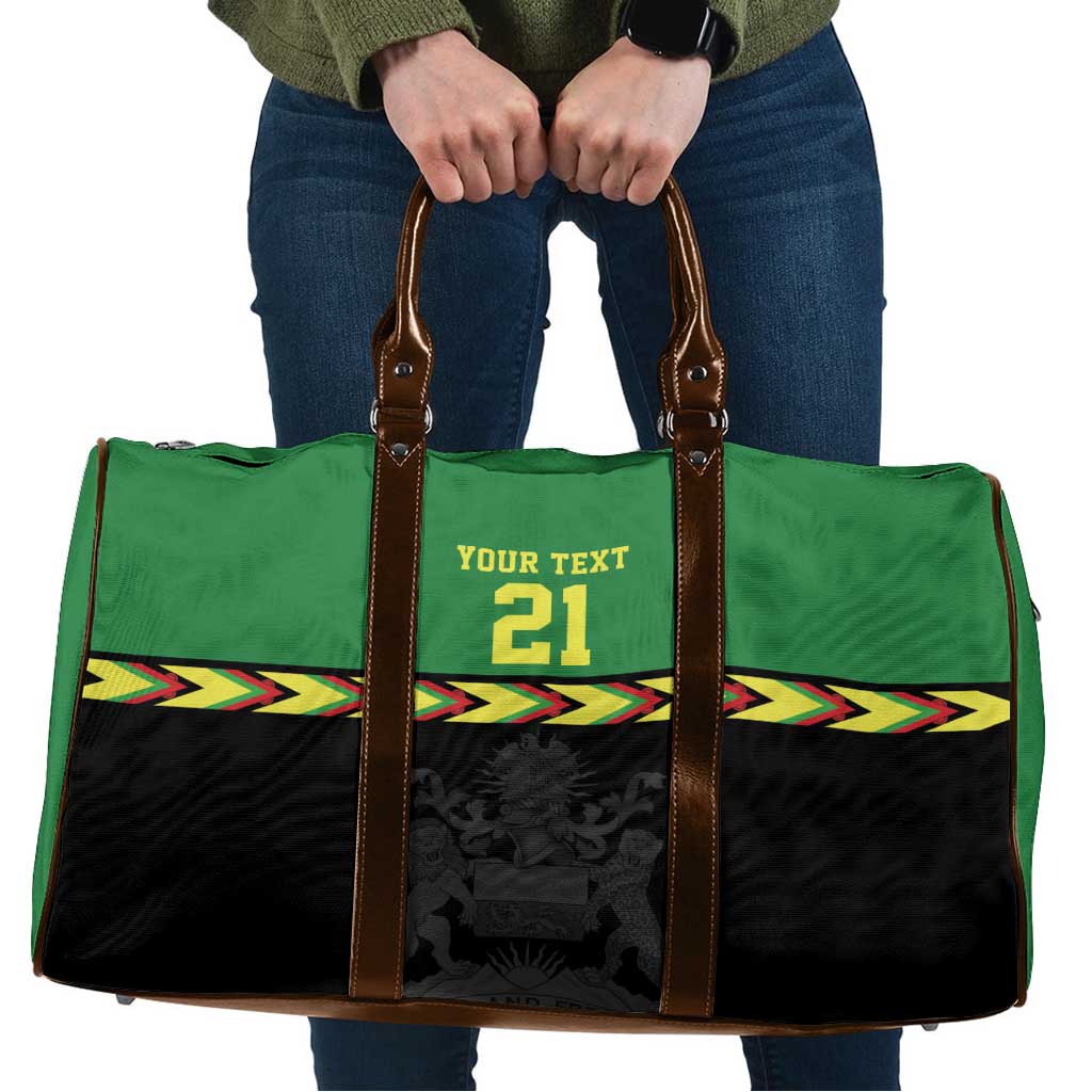 Malawi Cricket Custom Travel Bag Malawi Chevron Pattern - Wonder Print Shop