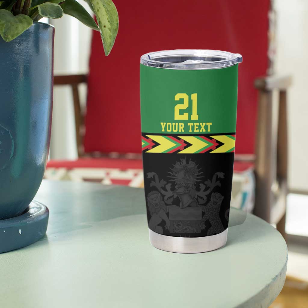 Malawi Cricket Custom Tumbler Cup Malawi Chevron Pattern - Wonder Print Shop