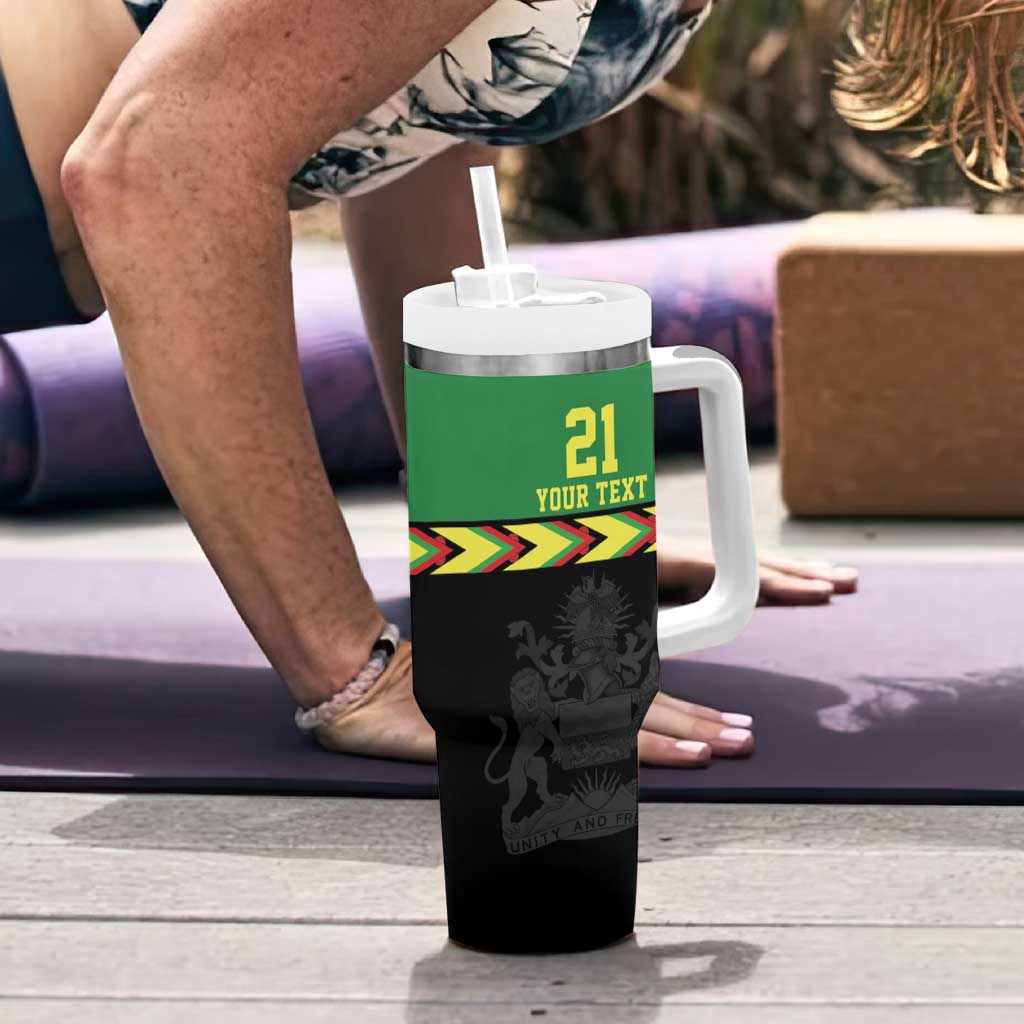 Malawi Cricket Custom Tumbler With Handle Malawi Chevron Pattern - Wonder Print Shop