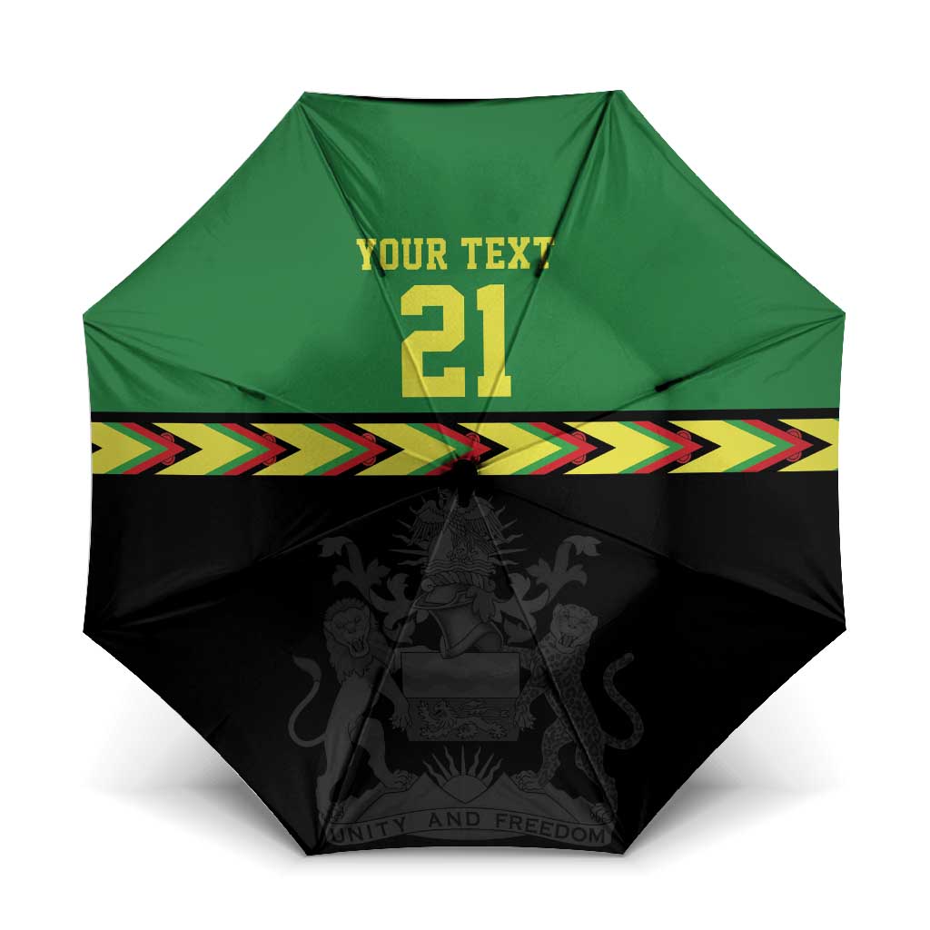 Malawi Cricket Custom Umbrella Malawi Chevron Pattern - Wonder Print Shop