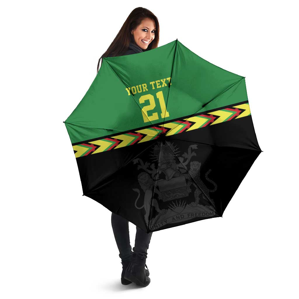 Malawi Cricket Custom Umbrella Malawi Chevron Pattern - Wonder Print Shop